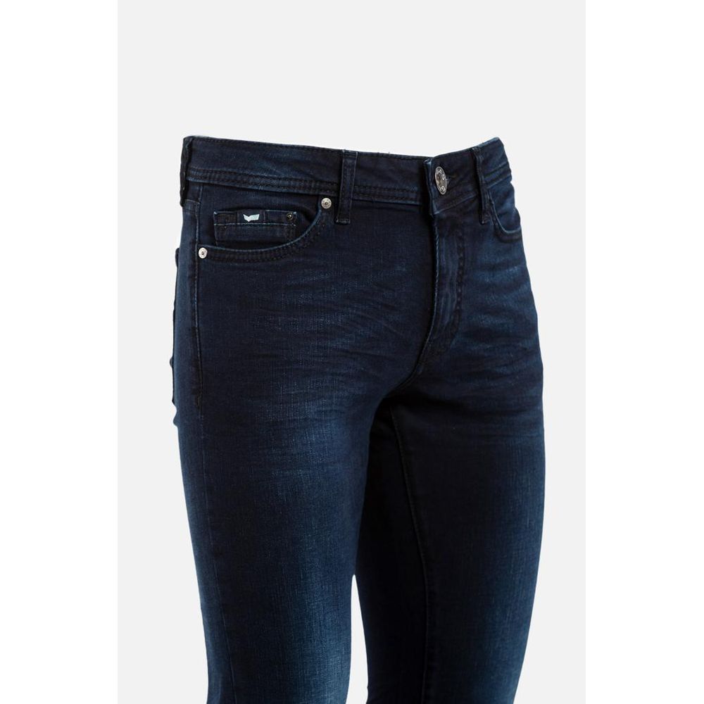 Blue Cotton Slim Fit Jeans