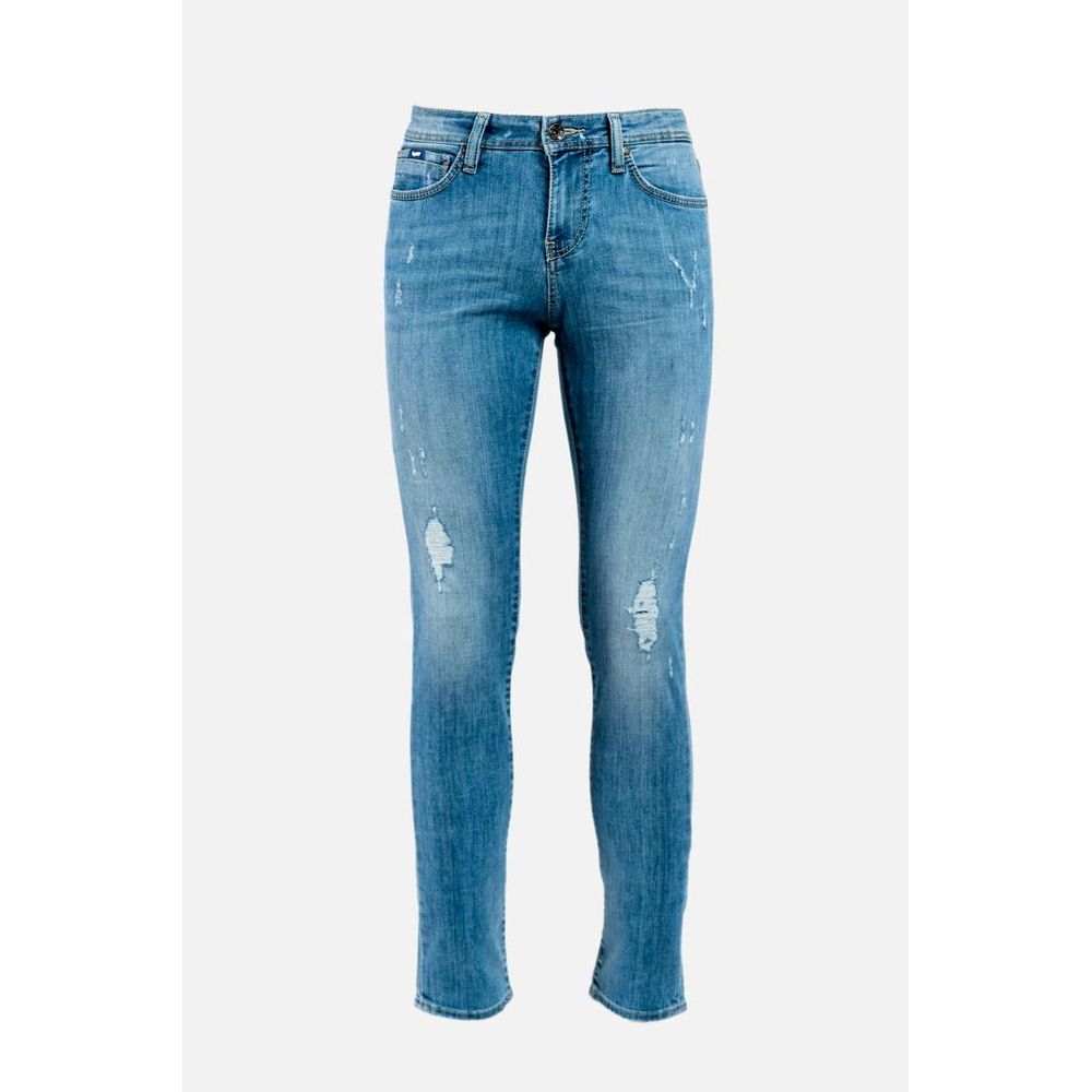 Blue Cotton Jeans Denim