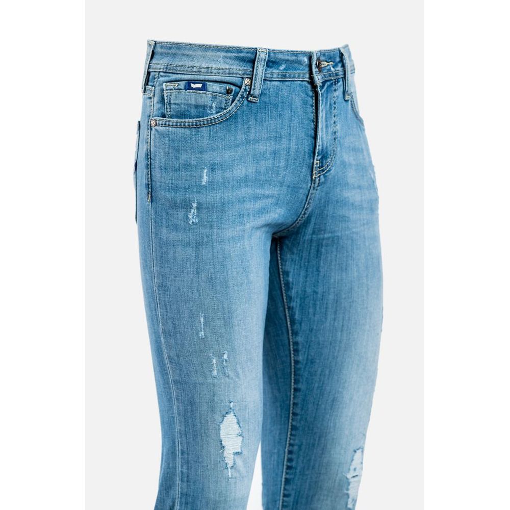 Blue Cotton Jeans Denim