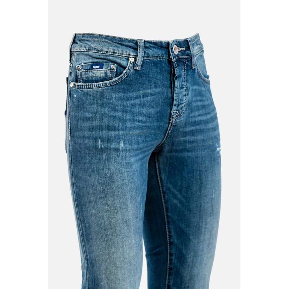Blue Cotton Jeans Denim