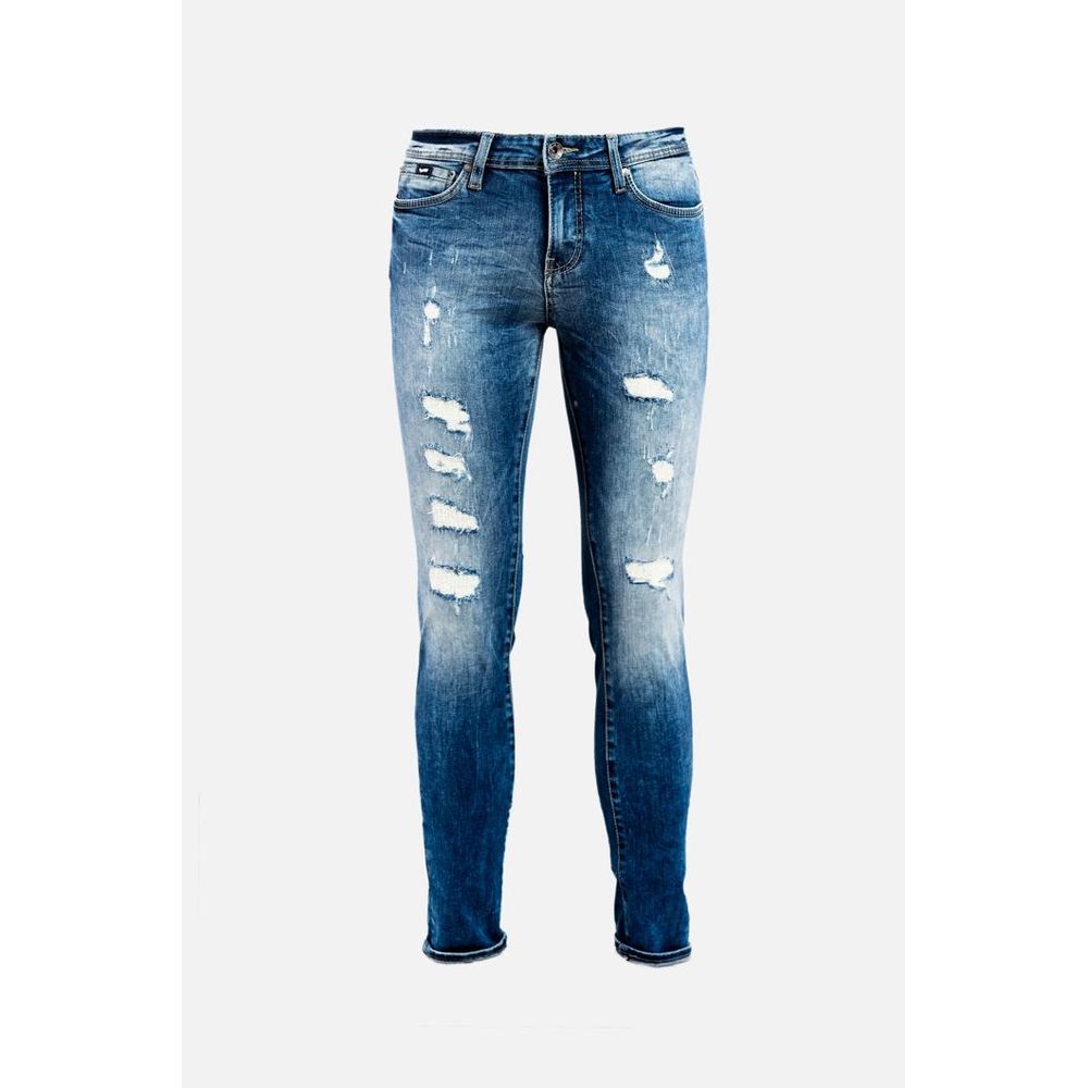 Blue Cotton Jeans Denim