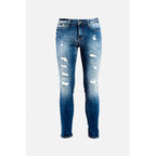 Blue Cotton Jeans Denim