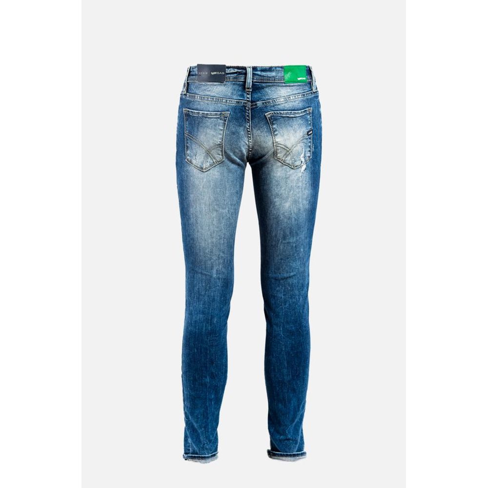 Blue Cotton Jeans Denim