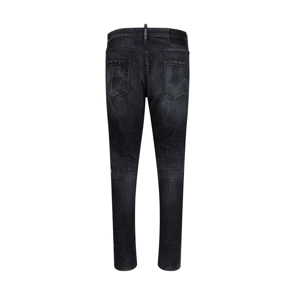 Black Cotton Jeans Denim