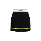 Black Viscose Mini Skirt