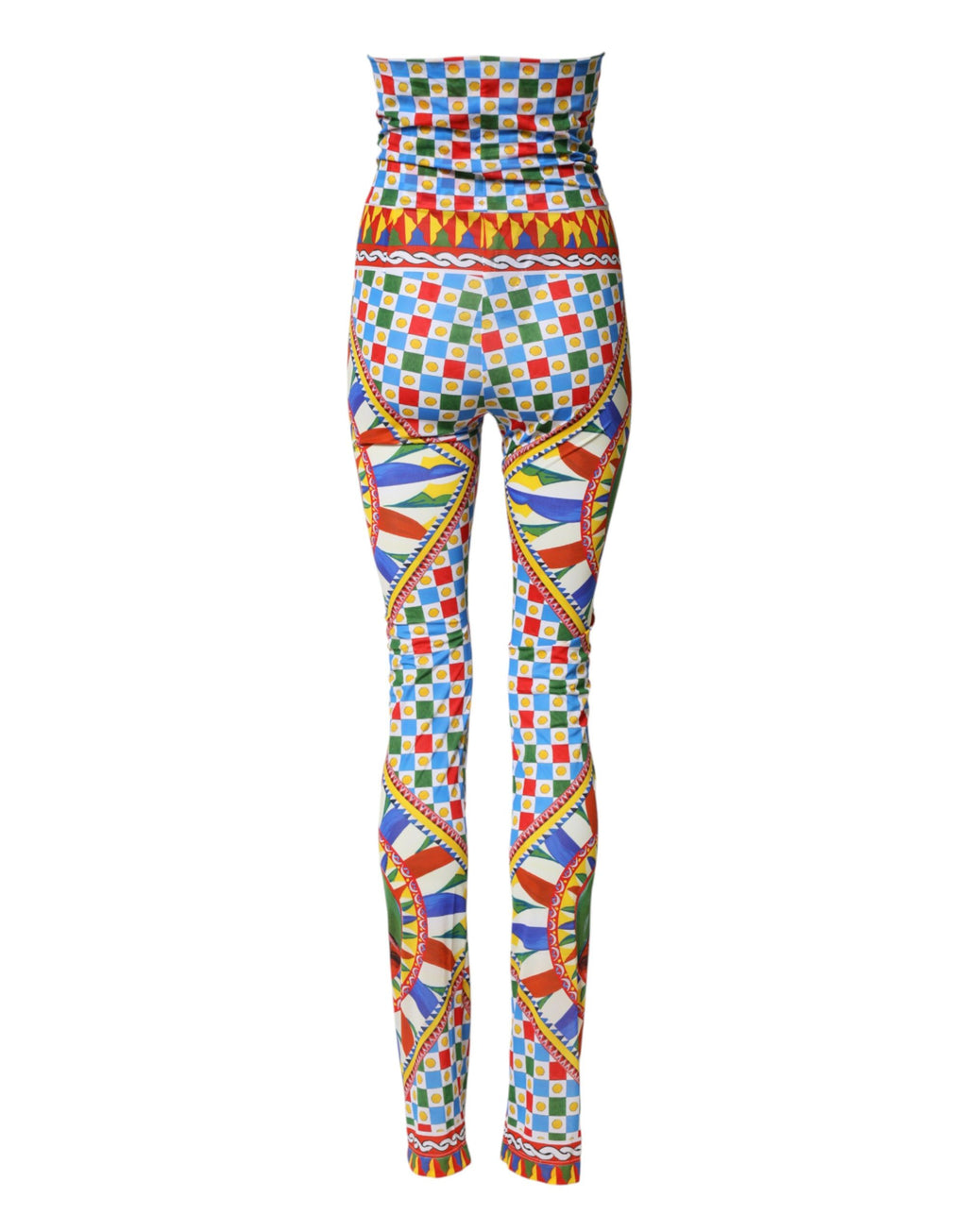 Multicolor Carretto Leggings High Waist Pants