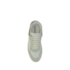 White Rubber Low Top Sneakers
