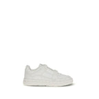 White Calf Leather Bos Taurus Low Top Sneakers
