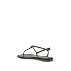 Black Calf Leather Bos Taurus Sandals