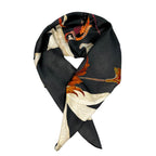 Black Silk Women Scarf