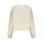 White Cotton Women Sweatshirt