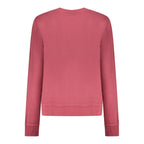 Red Cotton Women Sweatshirt