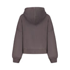 Black Cotton Women Sweatshirt