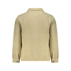 Beige Polyester Men's Shirt