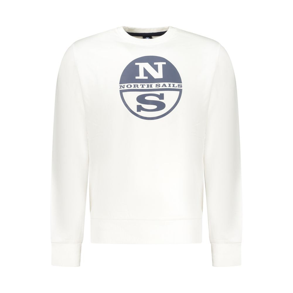 White Cotton Men's Sweatshirt