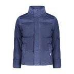 Blue Polyester Men's Jacket