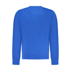 Blue Cotton Men Sweatshirt