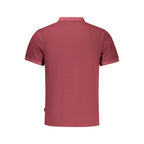 Red Cotton Men's Polo Shirt