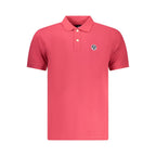 Red Cotton Men Polo Shirt