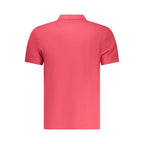 Red Cotton Men Polo Shirt
