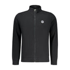 Black Cotton Men Sweatshirt