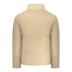 Beige Polyester Men's Jacket