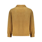 Marrone Polyester Men's Shirt