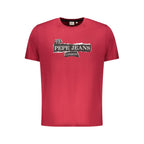 Red Cotton Men T-Shirt