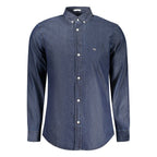 Blu Cotton Men Shirt