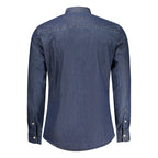 Blu Cotton Men Shirt