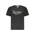 Black Cotton Men's T-Shirt