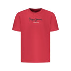 Red Cotton Men T-Shirt