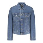 Blu Cotton Men Jacket