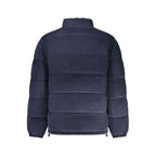 Blue Polyester Men's Jacket
