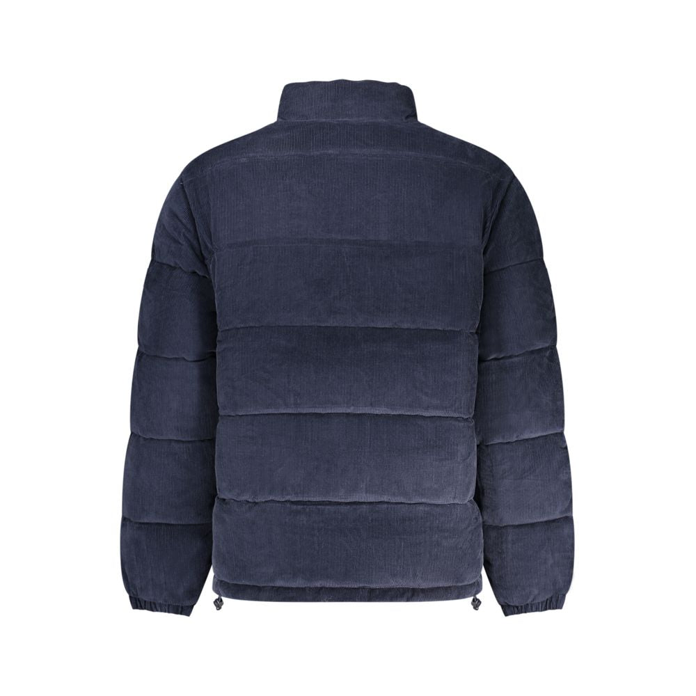 Blue Polyester Men's Jacket
