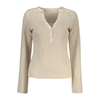 Beige Polyester Women Sweater