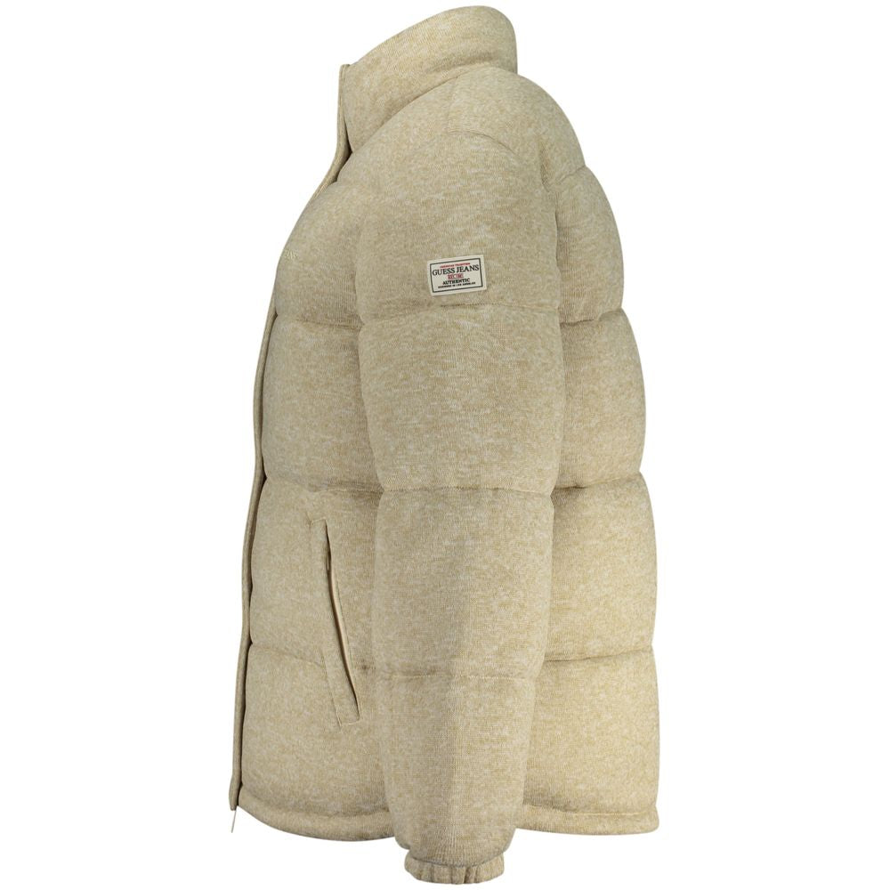 Beige Polyester Women's Jacket