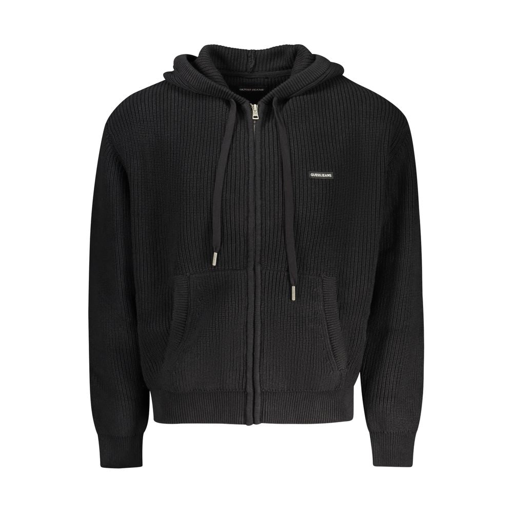 Black Organic Cotton Men's Cardigan