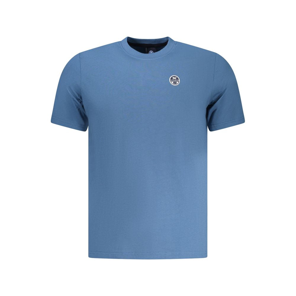 Blue Cotton Men's T-Shirt