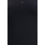 Black Elastane One-Piece Swimsuit