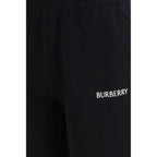 Black Cotton Bermuda Shorts