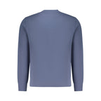 Blue Cotton Men Sweatshirt