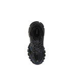 Black Polyethylene Athletic Sneakers