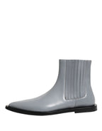 Light Gray Chelsea Short Ankle Boots Shoes