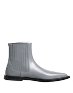 Light Gray Chelsea Short Ankle Boots Shoes