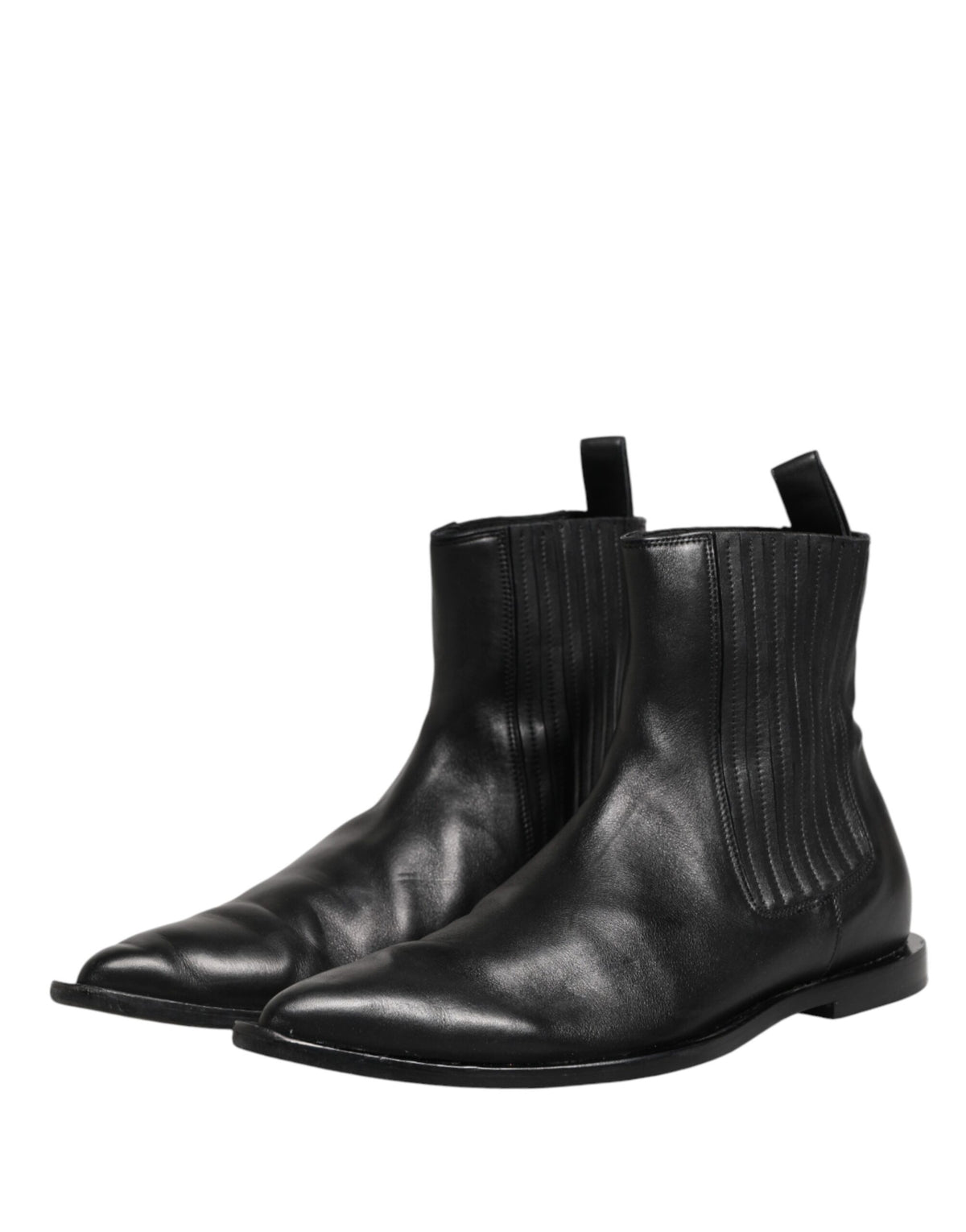 Black Chelsea Men Short Ankle Boots Shoes