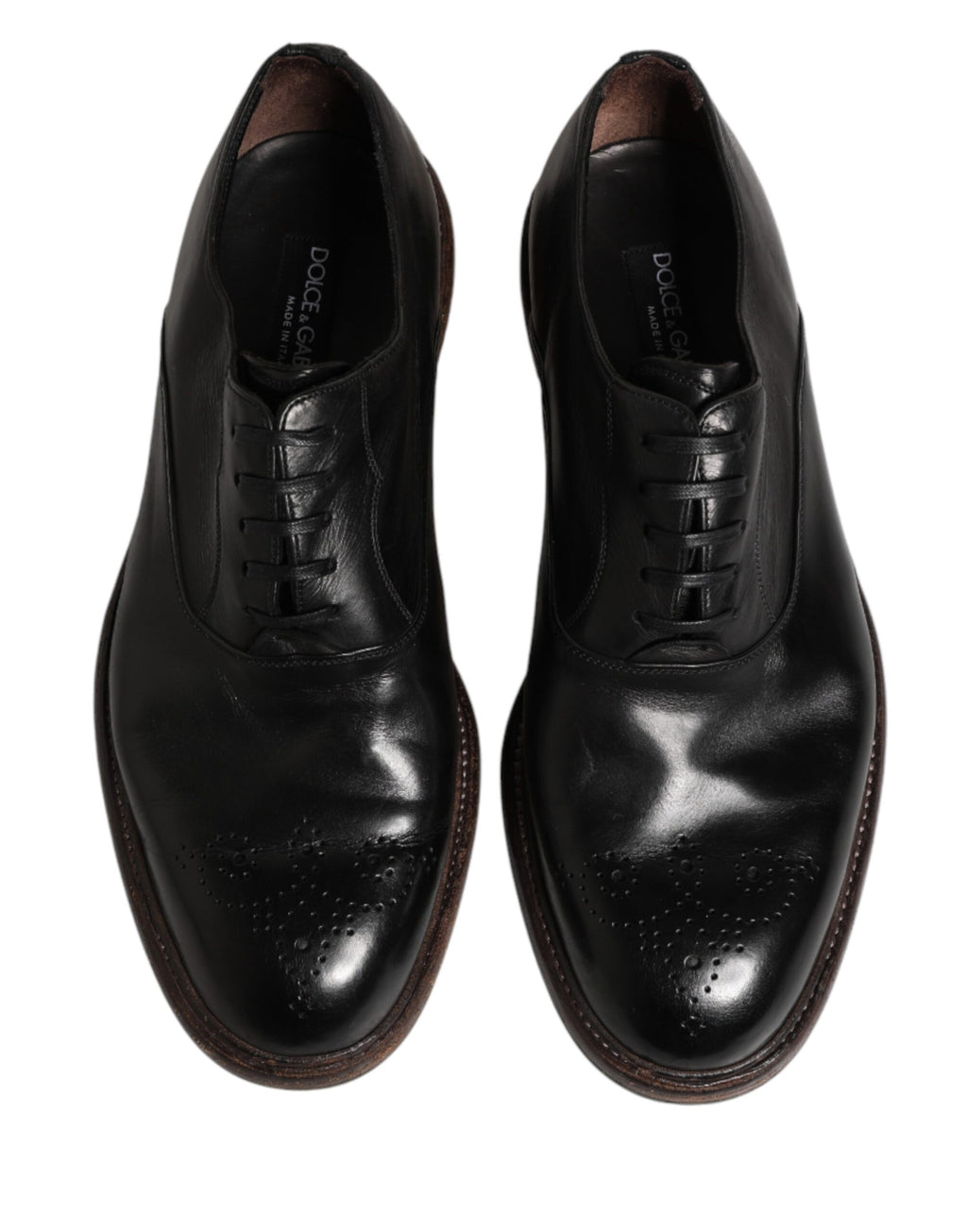 Black Calfskin Leather Oxford Dress Shoes