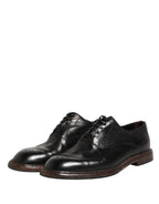 Black Calfskin Leather Oxford Dress Shoes