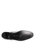 Silver Sequined Lace Up Men Derby Dress Shoes