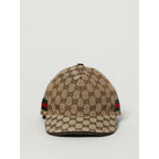 Beige Cotton And Leather Cap (Baseball Hat)